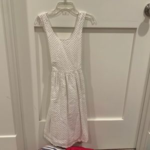 Crewcuts white polka dot dress ages 6-7